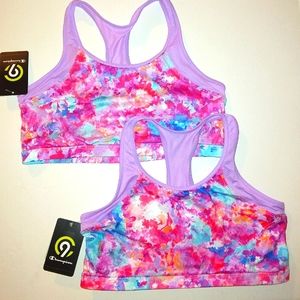 ☆Bundle Lot☆ 2 Champion Girls Moisture Wicking Sports Bra's☆ Size XL(14-16)